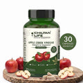Apple Cider Vinegar Capsule 100% Natural Apple Cider Vinegar Tablets 30 Per Bottle 500mg - ChiltanPure