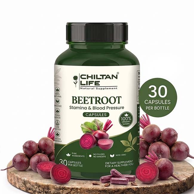 Beetroot Capsule 100% Natural Berberine Tablets 30 Per Bottle 500mg - ChiltanPure