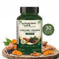 Curcumin / Piperine Capsule 100% Natural Curcumin / Piperine Tablets 30 Per Bottle 500mg - ChiltanPure