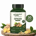Ginger Capsule 100% Natural Ginger Tablets 30 Per Bottle 500mg - ChiltanPure
