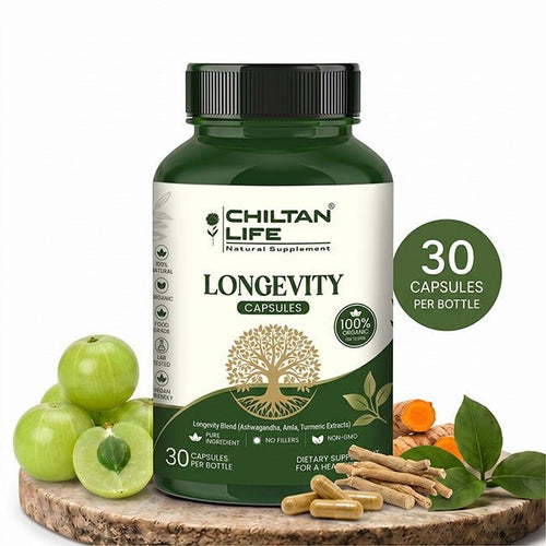Longevity Capsule 100% Natural Longevity Tablets 30 Per Bottle 500mg