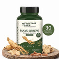 Panax Ginseng Capsule 100% Natural Panax Ginseng Tablets 30 Per Bottle 500mg - ChiltanPure