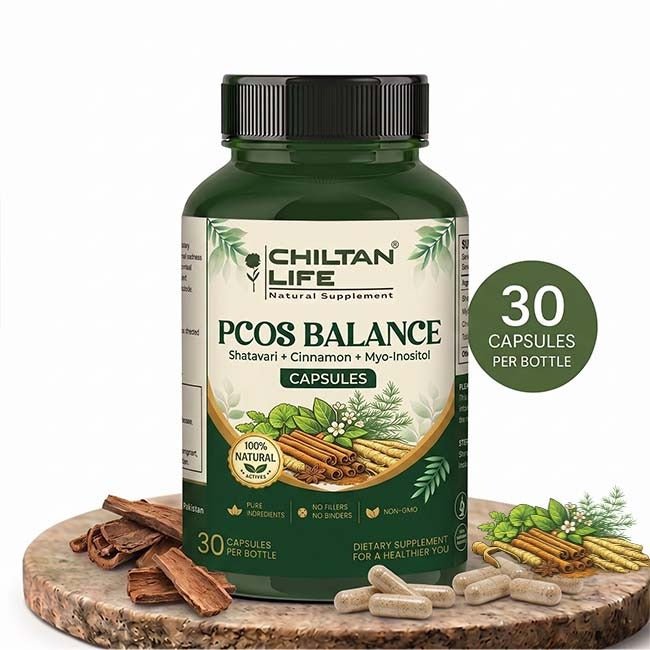 Pcos Balance Capsule 100% Natural Pcos Balance Tablets 30 Per Bottle 500mg - ChiltanPure