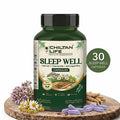 Sleep Well Capsule 100% Natural Sleep Well Tablets 30 Per Bottle 500mg - ChiltanPure