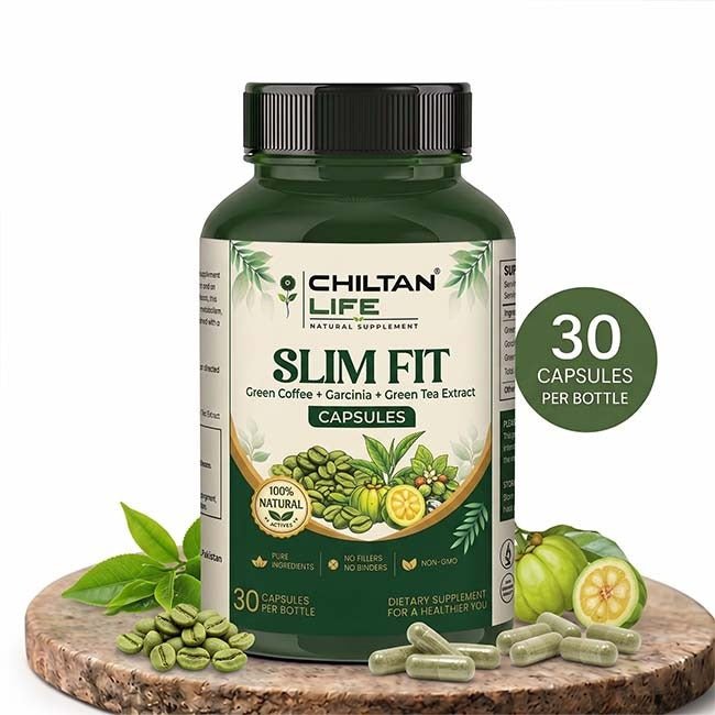 Slim Fit Capsule 100% Natural Slim Fit Tablets 30 Per Bottle 500mg - ChiltanPure